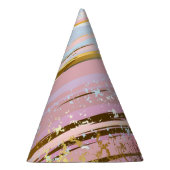 Chapeaux De Fètes Arrière - plan rose texturé (Droite)