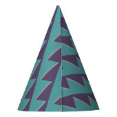 Chapeaux De Fètes Art Abstrait Turquoise violet (Dos)