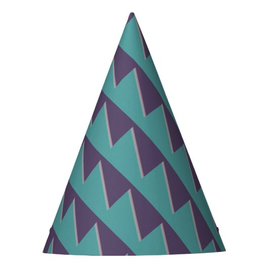 Chapeaux De Fètes Art Abstrait Turquoise violet (Devant)