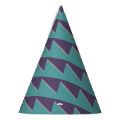 Chapeaux De Fètes Art Abstrait Turquoise violet (Gauche)