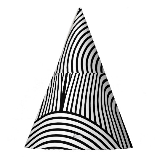 Chapeaux De Fètes Art Déco, Blanc Noir Luxe. (Gauche)