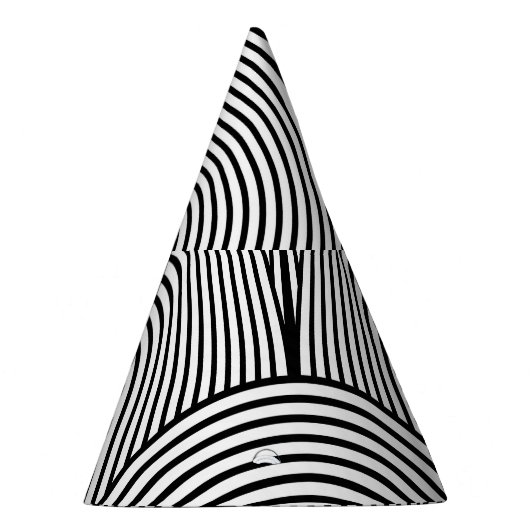 Chapeaux De Fètes Art Déco, Blanc Noir Luxe. (Droite)