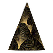 Chapeaux De Fètes Art Déco : motif d'or noir. (Gauche)