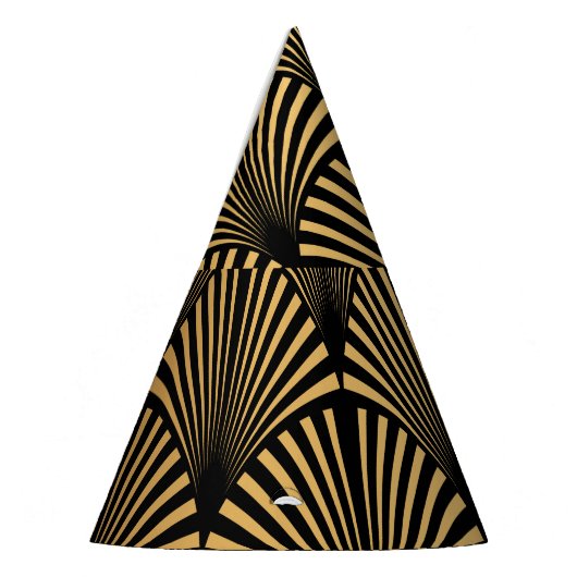 Chapeaux De Fètes Art Déco : Scales d'or noir. (Gauche)