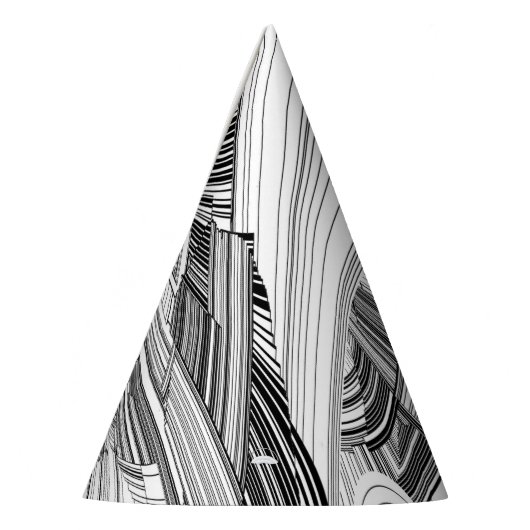 Chapeaux De Fètes Art moderne créatif noir et blanc (Gauche)
