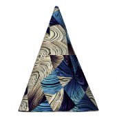 Chapeaux De Fètes Art numérique Bleu Carrés Abstraits (Droite)