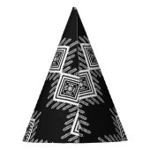 Chapeaux De Fètes Art tribal noir et blanc (Dos)