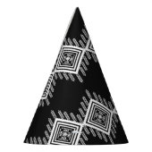 Chapeaux De Fètes Art tribal noir et blanc (Gauche)