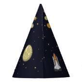 Chapeaux De Fètes Astronaut Moon Rocket Monogramme Système solaire p (Dos)