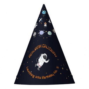 Chapeaux De Fètes Astronaut Moon Rocket Monogramme Système solaire p