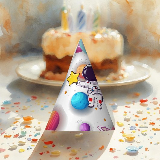Chapeaux De Fètes Astronaut & Planets Paper Hat
