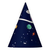 Chapeaux De Fètes Astronaute spatial Galaxie Planètes Soleil Terre (Gauche)