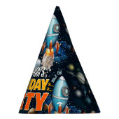 Chapeaux De Fètes Aventure spatiale d'anniversaire de fusée (Droite)
