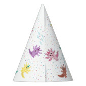 Chapeaux De Fètes Axolotl Kids Cute Salamander Anniversaire (Dos)