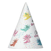 Chapeaux De Fètes Axolotl Kids Cute Salamander Anniversaire (Gauche)