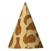 Chapeaux De Fètes Baguette de poule au poulet frite fourrée en bois  (Dos)