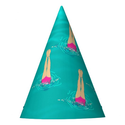 Chapeaux De Fètes Baigneurs Artistiques - Nager sous l'eau (Devant)