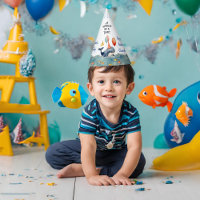 Baleine d'un temps garçons Anniversaire