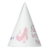 Chapeaux De Fètes Baleine rose Lilac Pastel Océan Poisson fête d'ann (Gauche)