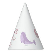Chapeaux De Fètes Baleine rose Lilac Pastel Océan Poisson fête d'ann (Droite)