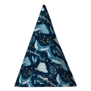 Chapeaux De Fètes Baleines Surf Vagues cosmiques Design Constellatio