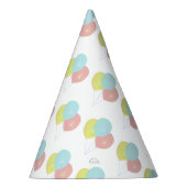 Chapeaux De Fètes Ballons bleu clair rose jaune (Droite)