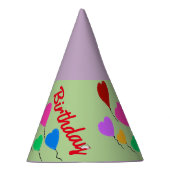 Chapeaux De Fètes Ballons cardiaques Casquettes d'anniversaire (Droite)