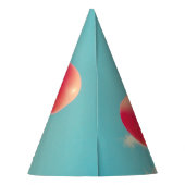 Chapeaux De Fètes Ballons de coeur d'anniversaire heureux (Dos)