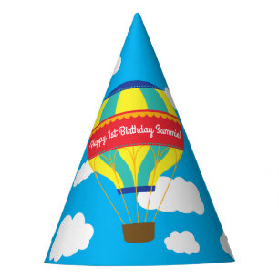 Chapeaux De Fètes Balloon à air chaud coloré fête d'anniversaire