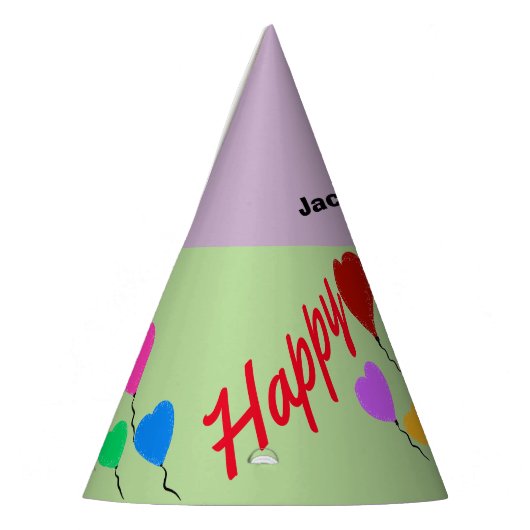 Chapeaux De Fètes Balloons Coeur Casquette de fête Personnalisé (Gauche)