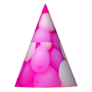 Chapeaux De Fètes Balloons Roses Festive Design Arrière - plan.