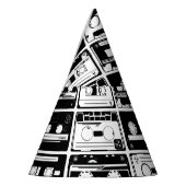 Chapeaux De Fètes Bandes audio rétro, motif à l'ancienne. (Gauche)