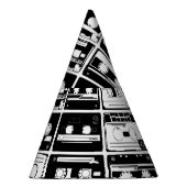 Chapeaux De Fètes Bandes audio rétro, motif à l'ancienne. (Droite)