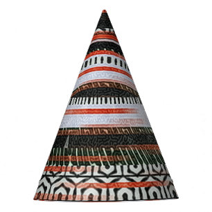Chapeaux De Fètes Bandes ethniques tribales : conception du tapis.