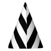 Chapeaux De Fètes Bandes noires et blanches, Motif rayé, Lignes (Dos)