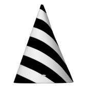 Chapeaux De Fètes Bandes noires et blanches, Motif rayé, Lignes (Droite)