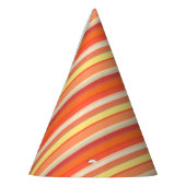 Chapeaux De Fètes Bandes rouges mignonnes orange (Gauche)