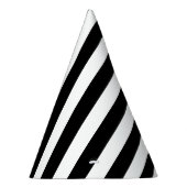 Chapeaux De Fètes Bandes Verticales Chic Noir Et Blanc Gratté (Droite)