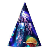 Chapeaux De Fètes Bannière horizontale de méduse sous-marine (Gauche)