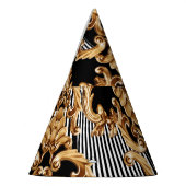 Chapeaux De Fètes Baroque doré, décoration complexe. (Gauche)