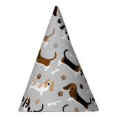Chapeaux De Fètes Basset Hound Chig Bones and Paws (Droite)