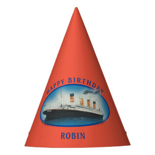 Chapeaux De Fètes Bateau d'anniversaire Titanic Orange
