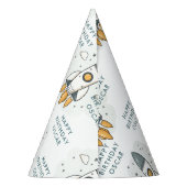 Chapeaux De Fètes Bateau en roquette beige pastel doux (Dos)