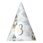 Chapeaux De Fètes Bateau en roquette beige pastel doux (Devant)