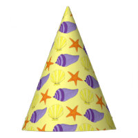 Beach Party Coques de mer Coquillages Jaune violet