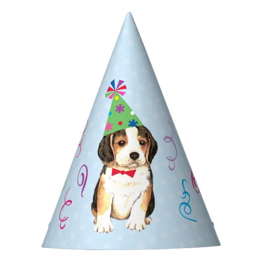 Chapeaux De Fètes Beagle de fête d'anniversaire (Devant)