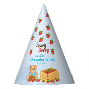 Chapeaux De Fètes Beary Berry Cute Cub Fraises Anniversaire