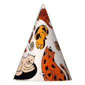 Chapeaux De Fètes Beau Motif de chats (Gauche)