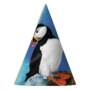 Chapeaux De Fètes Beau Oiseau de Puffin Atlantique - Peinture