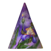 Chapeaux De Fètes Beautiful Purple Iris Flower Migned Art (Droite)